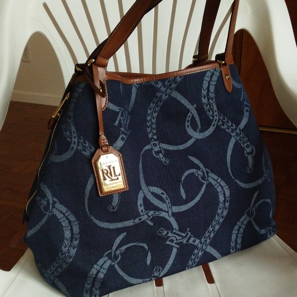 Ralph Lauren Handbags - NWOT RALPH LAUREN DENIM TOTE BAG